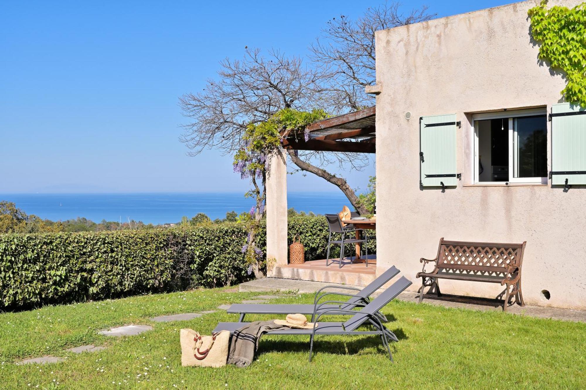 סרביון Domaine Punta Della Guardia Villa Vue Mer Dans Nature Protegee, Plage A 1,5 Km מראה חיצוני תמונה