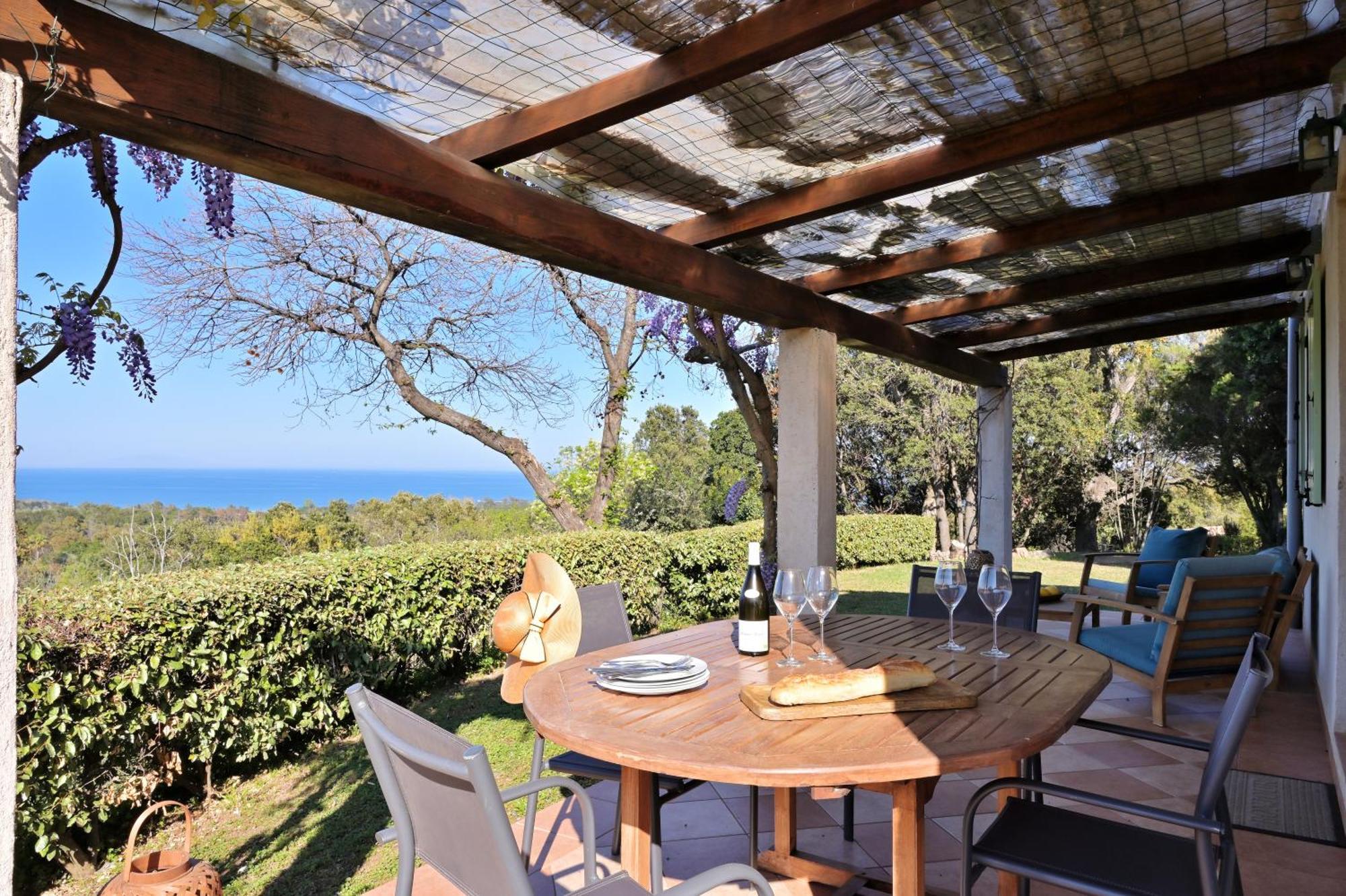 סרביון Domaine Punta Della Guardia Villa Vue Mer Dans Nature Protegee, Plage A 1,5 Km מראה חיצוני תמונה
